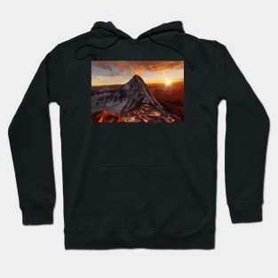 Capital Peak Sunset - Elk Mountains Colorado Hoodie